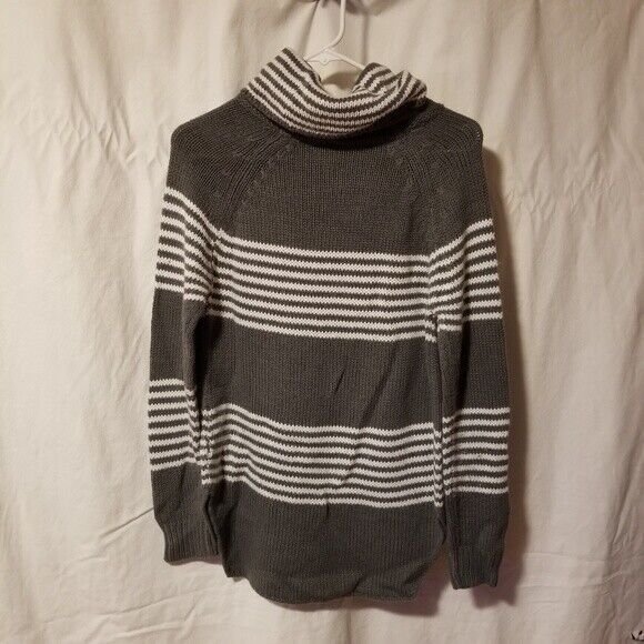 Poof Cowl Neck Sweater Size L Gray Women - Picture 2 of 4